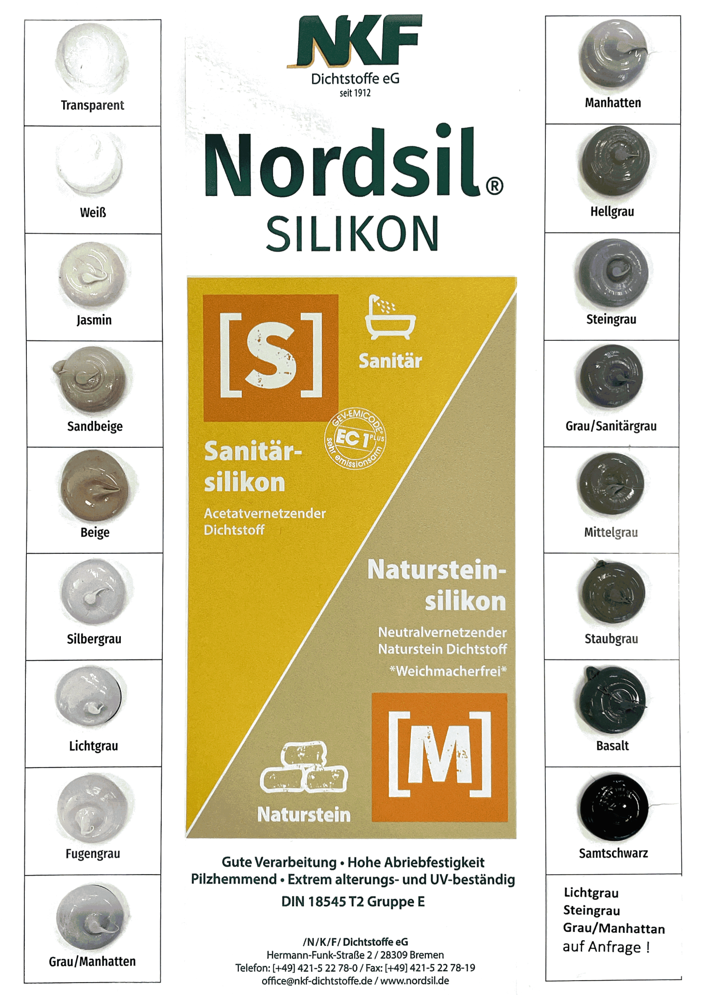 Nordsil® M » NKF Dichtstoffe eG